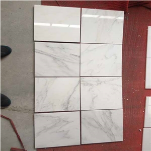 China Oriental White Marble Slab with Blue Veins