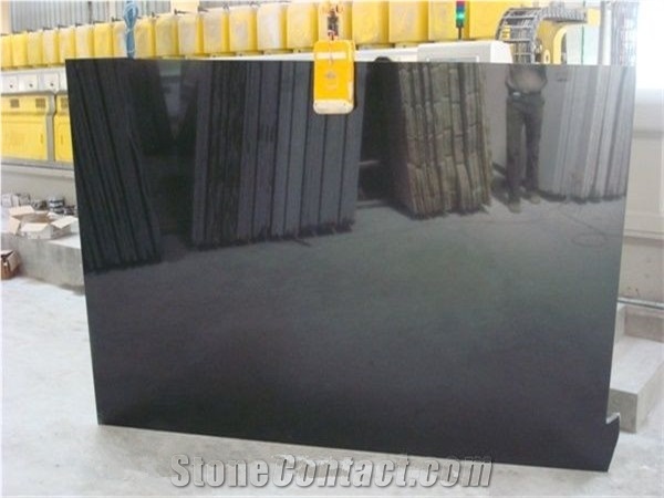 China Absolute Shanxi Black Granite Slab Tile