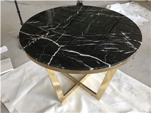 China Black Marquina Marble Vanity Top Coutnertop