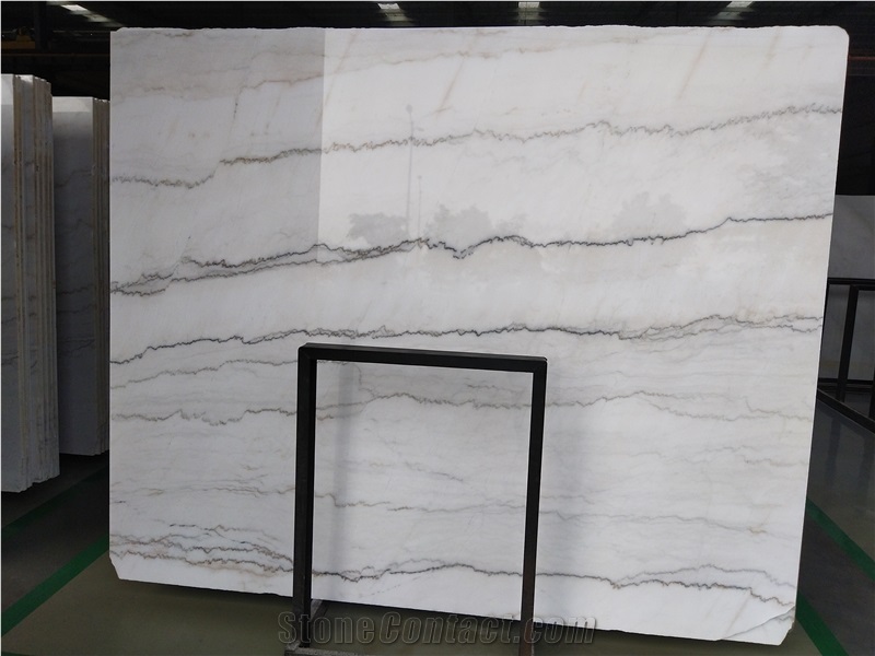 China Carrara Guangxi White Marble Slab Wall Tile