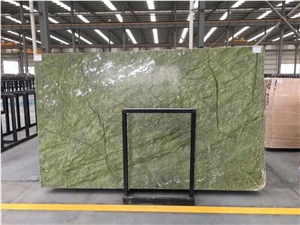 China Verde Ming Green Marble Floor Wall Slab Tile