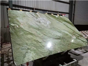 China Verde Ming Green Marble Floor Wall Slab Tile