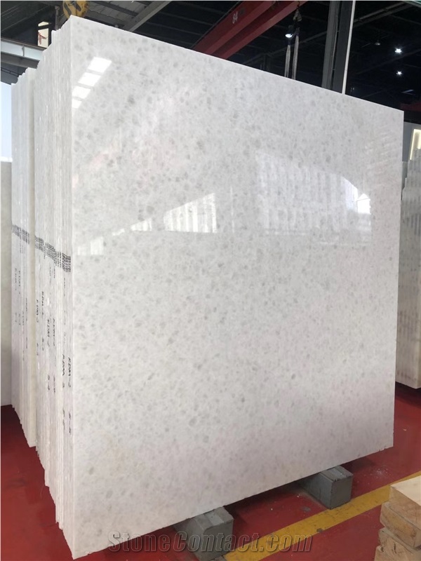 Crystal White Marble Slab Floor Wall Tile
