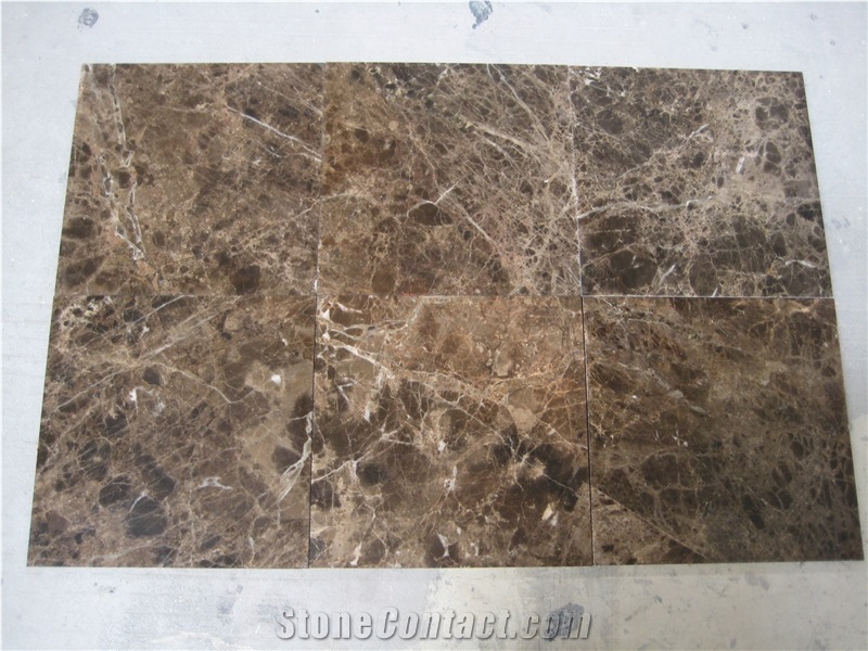Dark Emperador Brown Marble Slab Floor Wall Tiles