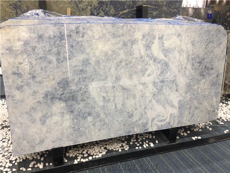Iceberg Blue Quartzite Slabs Floor Tile Background