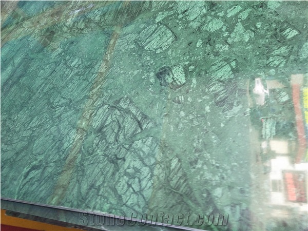 India Forest Green Marble Floor Wall Slab Tiles