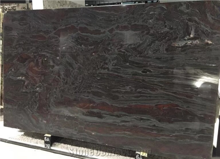 Iron Red Quartzite Slab Tiles Floor Wall