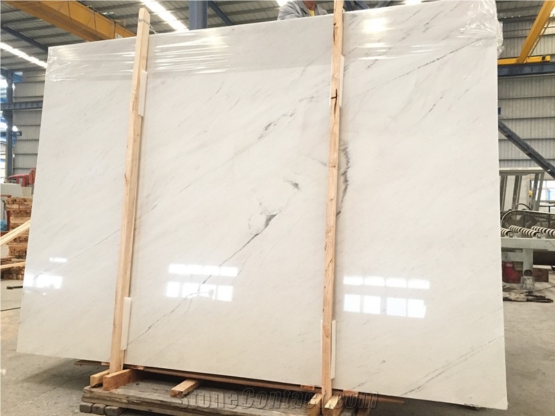 Macedonia Binaco Sivec White Marble Slab Tile