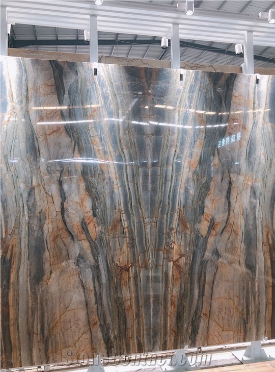 Michelangelo Blue Quartzite Floor Wall Slabs Tiles