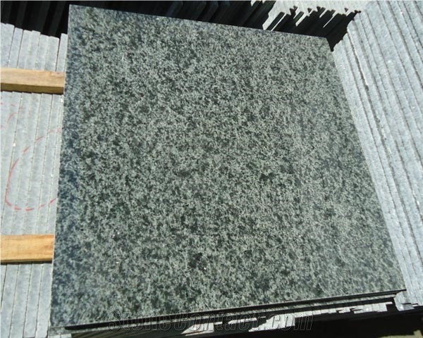Olive Green Granite Slab Tiles Floor Covering