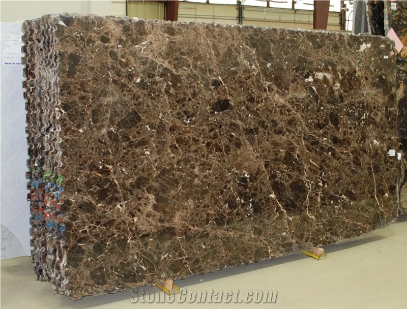 Spain Dark Emperador Brown Marble Slab Wall Tile