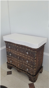 Thassos White Marble Kitchen Bathroom Countertops