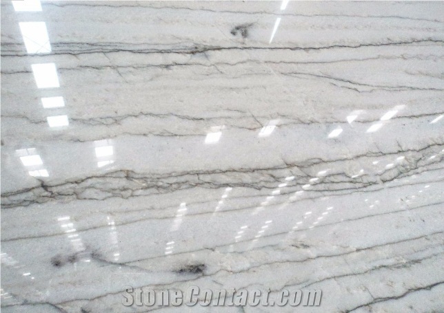 White Macaubas Quartzite Wall Floor Slab Tile