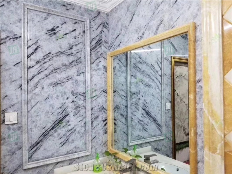 Blue Ice Jade Marble for Home Decoration