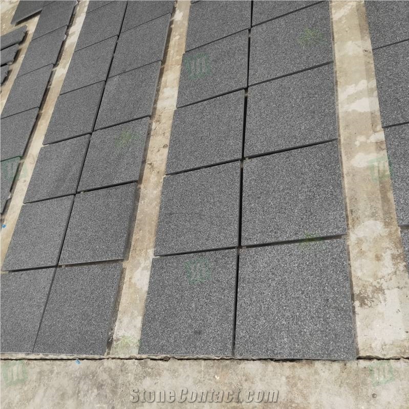 Custom Size Price Black Galaxy Granite Floor Tiles