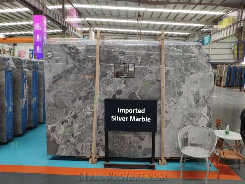 Stone Market Imported Silver Marble Slabs