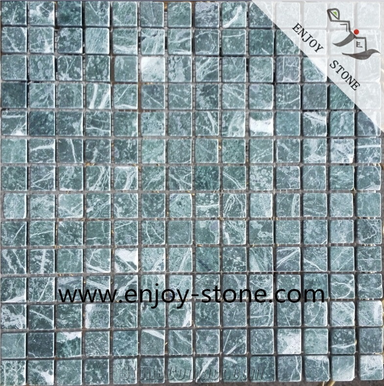 Green Marble Square Wall / Backsplashmosaic Tiles