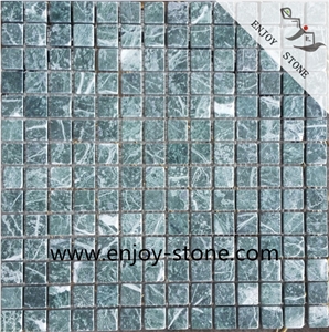 Green Marble Square Wall / Backsplashmosaic Tiles