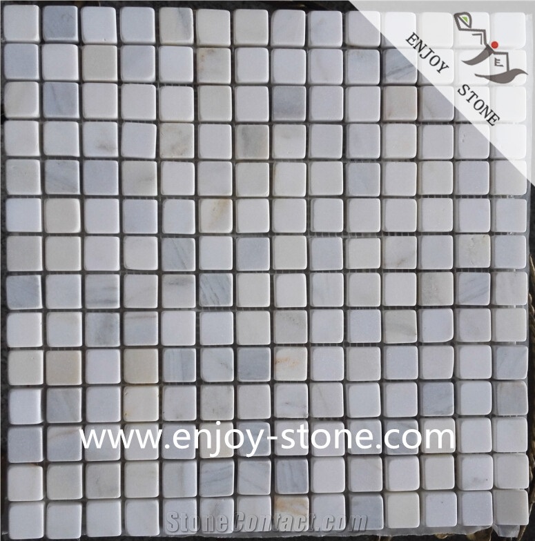 Honed Square Marble Wall  Mosaic Tiles