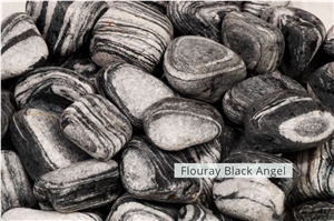 Black Pebble & Gravel, Flouray Black Angel Stone