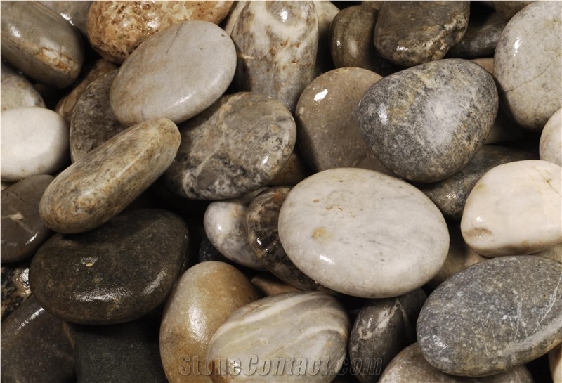 Natural Pebbles, Flouray Grey River Stone