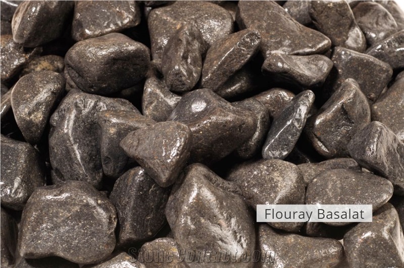 Tumbled Basalt Pebbles & Gravels, Flouray Basalt Pebble Stone
