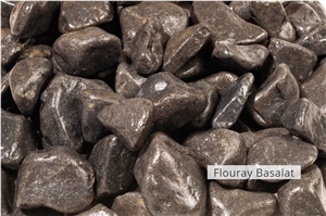 Tumbled Basalt Pebbles & Gravels, Flouray Basalt Pebble Stone