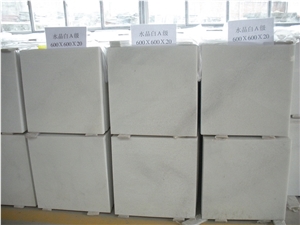 Crystal White Chinese Marble Slabs & Tiles