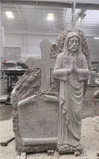 Handcarved Headstone Monument Tombstone