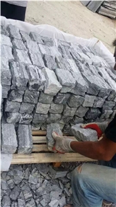 Old Santiago Grey Granite Pavers Cobble Stone