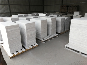 White Quartzite Tiles with Flamed Surface