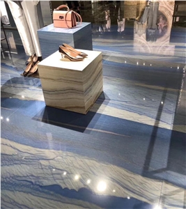 Azul Imperial Macaubas Quartzite Slabs