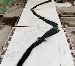 China Panda White Natural Marble Slabs