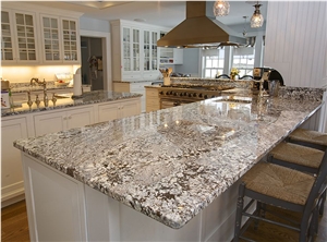 Customized Stone White Kitchen Granite Countertop