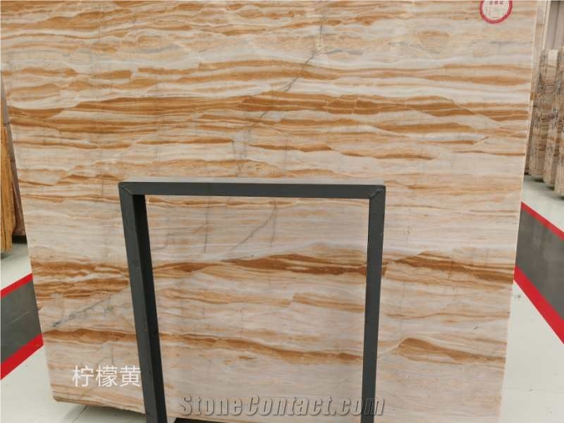 Flooring Interior Guang Lemon Yellow Marble Tiles