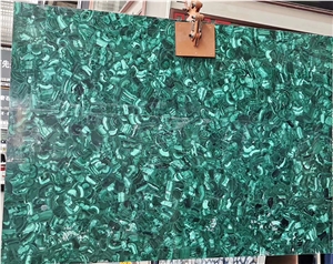 Gemstone Green Malachite Semiprecious Stone Slabs