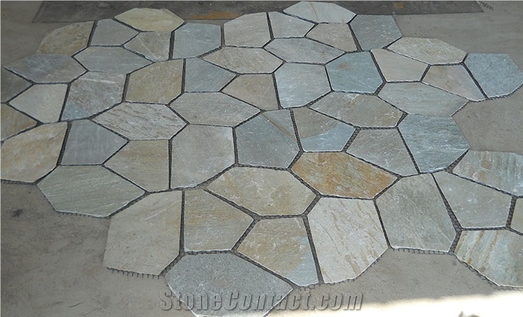 Irregular Natural Slate Pavers Tile Flagstone