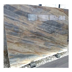 Living Room Wall Design Blue Palissandro Marble
