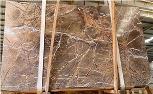 Rainforest Brown Gold Marble Wall Panel Tiles