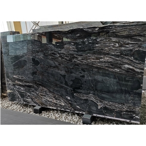 YUANDA Black Gold Veined Luxury Marble Slabs
