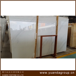 YUANDA Pure White Bathroom Stone Marble Slabs