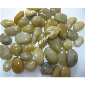 YUANDA Yellow Tumbled Pebble Stones
