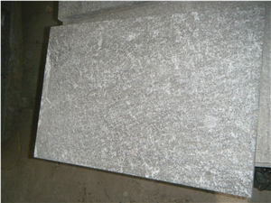 China Jet Mist Snow Grey Granite Flamed Tile