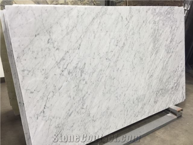 Italy Bianco Carrara Polished Marble Slabs Wall Floor Tiles