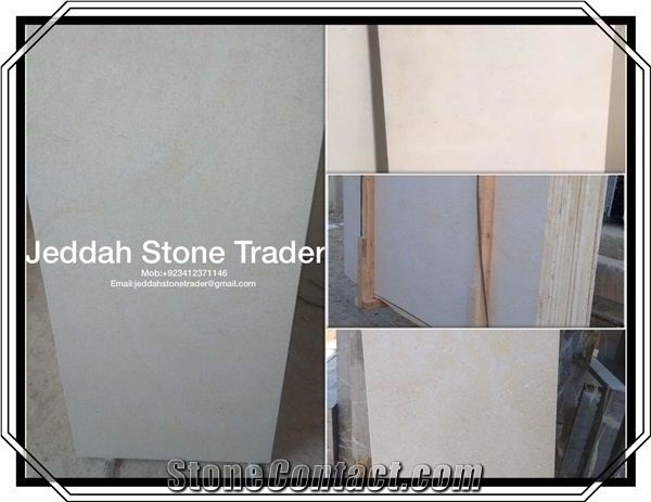 Pakistan White Limestone Slabs & Tiles.