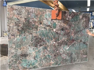 Brazil Amazon Green Quartzite Polished Big Slabs