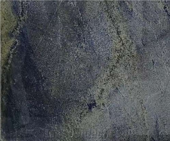 Brazil Blue Polished Quartzite Slabs Wall Cladding