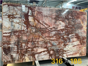 Brazil Pink Quartzite Polished Big Slabs & Tiles
