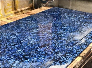 Brazil Sapphire Quartzite Polished Floor Tiles
