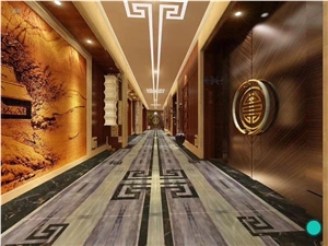 China Bamboo Wooden Vein Marble Wall Cladding